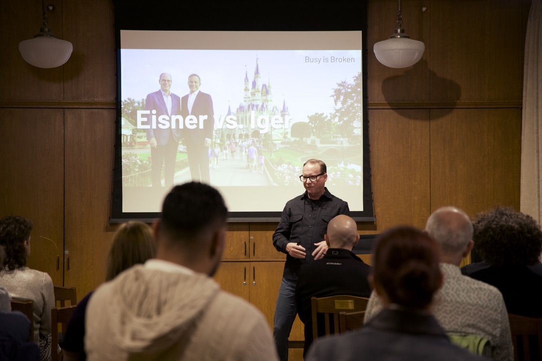Bill telling the Eisner vs. Iger story